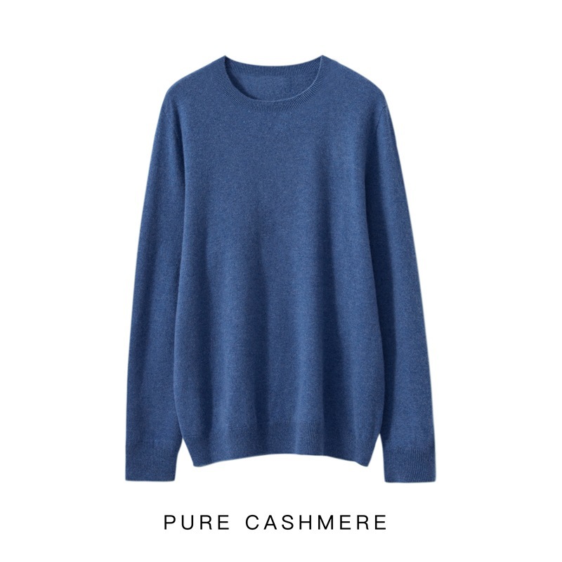 シームレス一線成衣100純ウールセーターシンプル丸首男性セーター大サイズビジネスニットシャツ