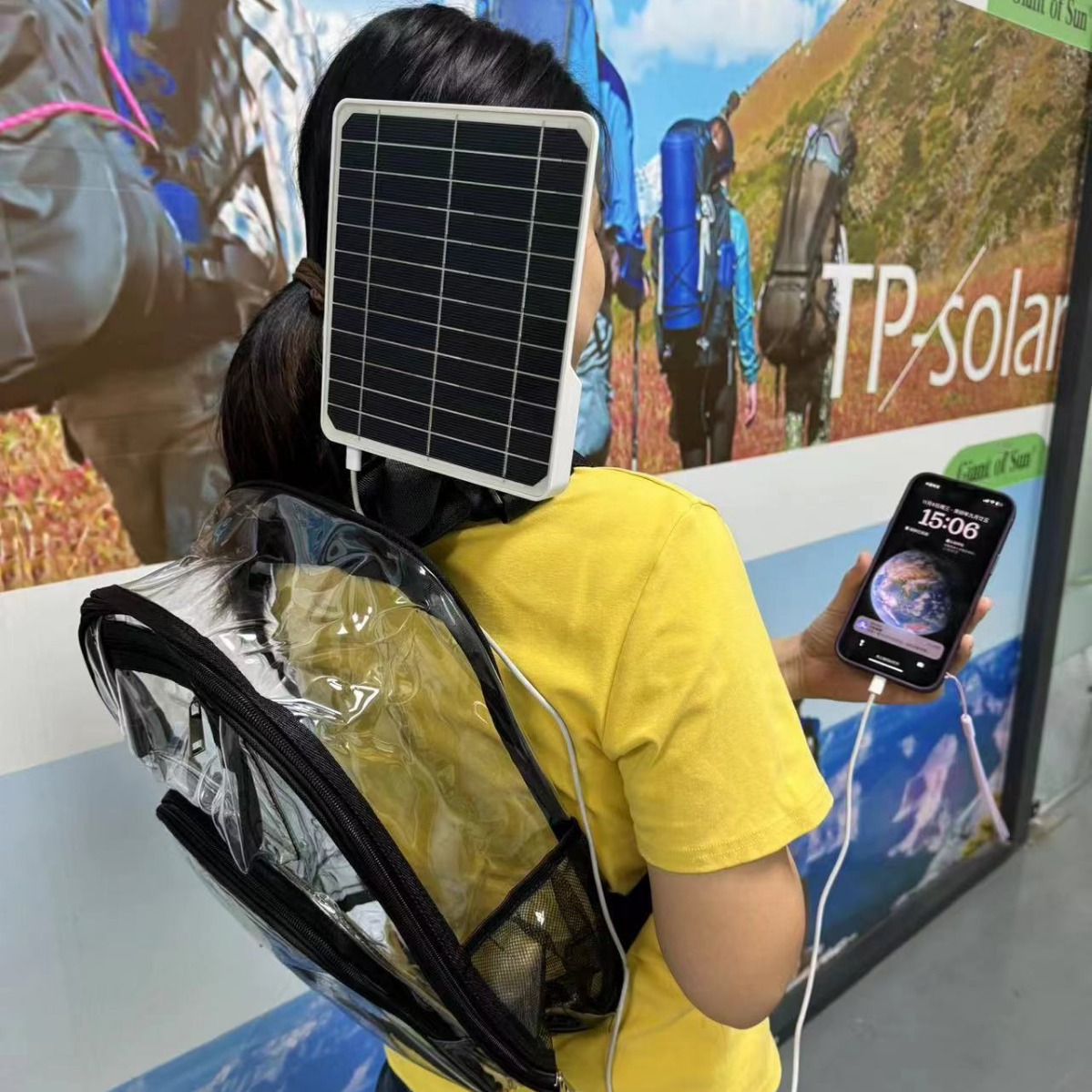 太阳能充电宝便携折叠应急移动单晶硅带储10W5V户外旅行登山爬山