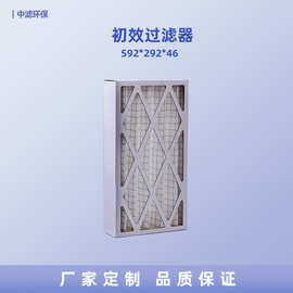 定制无纺布新风初效空气过滤器折叠G4纸框板式空调箱初效过滤器