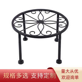 美式铁艺小花架单层桌面简约落地式花盆架阳台客厅可拆卸组装出口