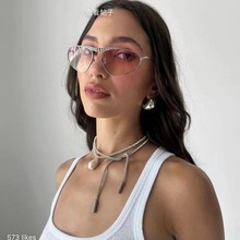 2025新闪钻blingbling锁骨链高级感知识分子淡水珍珠长款项链配饰