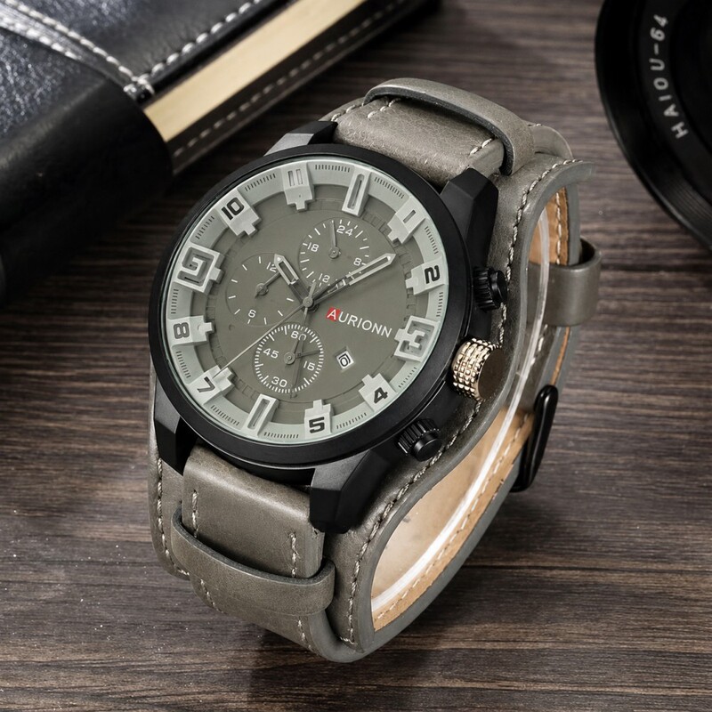 Cross-border men's watches, trendy dial design, high-end feel, fully automatic non-mechanical calendar quartz watches, factory wholesale watches Cross-border men's watches, trendy dial design, high-end feel, fully automatic non-mechanical calendar quartz watches, factory wholesale watches