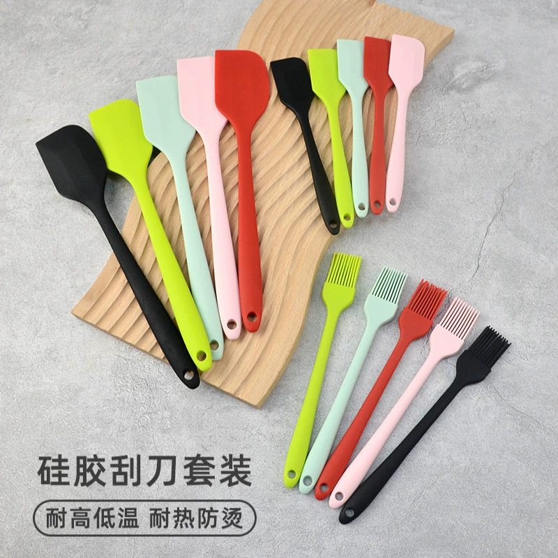 Силиконовый скребк набор из трех частей все в одном наборе скребков для кухни инструмент для выпечки торта крем-скребка силиконовая щетка