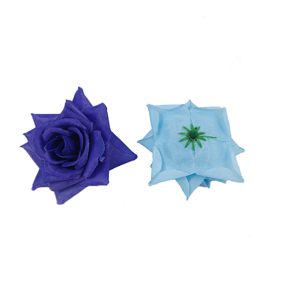 Flor de rosa simulada diámetro 8cm esquina cabeza de rosa al por mayor pared de flores decoración de ropa flor falsa hilada de flores