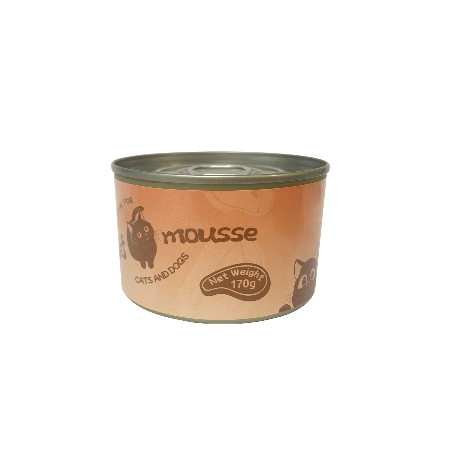 170g enlatado de carne de res, pollo, perro, nutrición fresca, grano mezclado, carne en puré, bocadillos para gatos y perros, caja completa