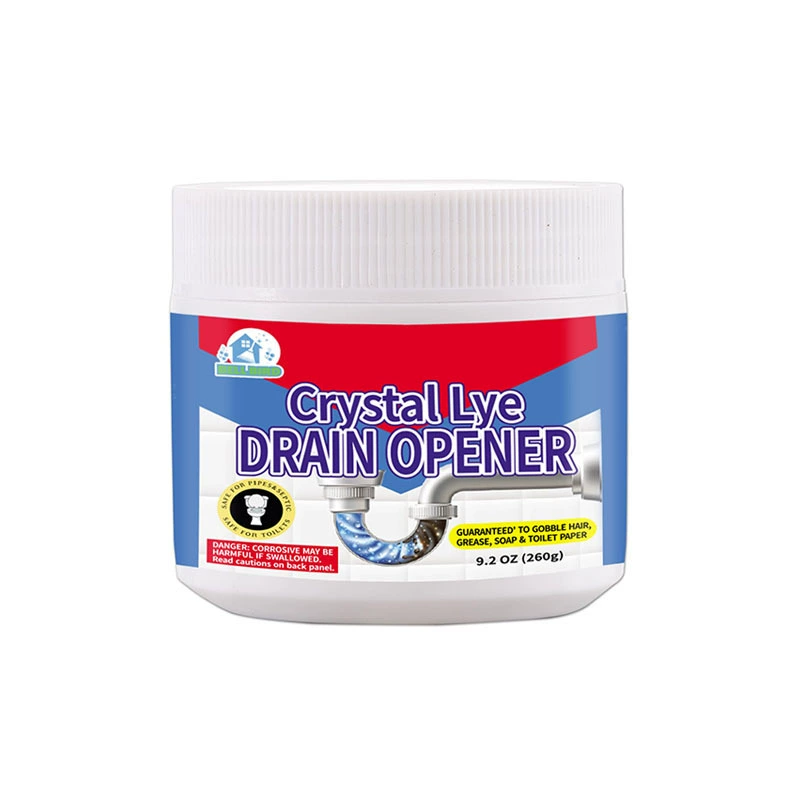 Crystal Lye Drain Opener Трубопроводные дноуглубительные работы канализационные дренажные трубы в ванной комнате на кухне