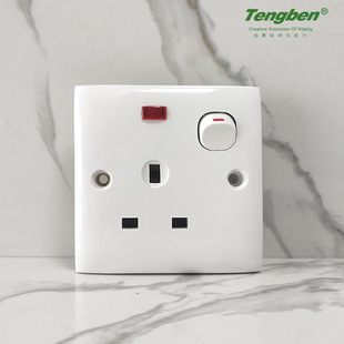 Cross-border export 86-type concealed switch small nail duplex virtue British socket insurance multi-type hole matching equipment