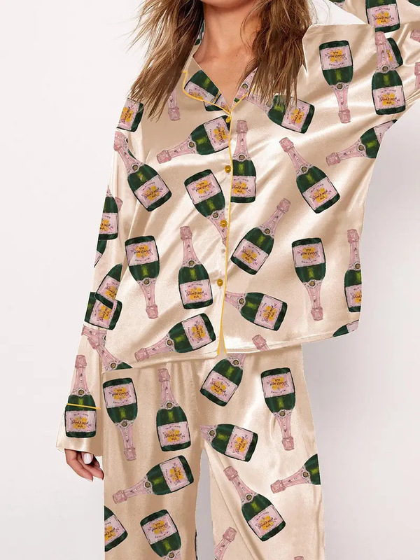 2025跨境新款长袖家居服3D数码印花睡衣情侣亲子服家居服POD定 制|undefined