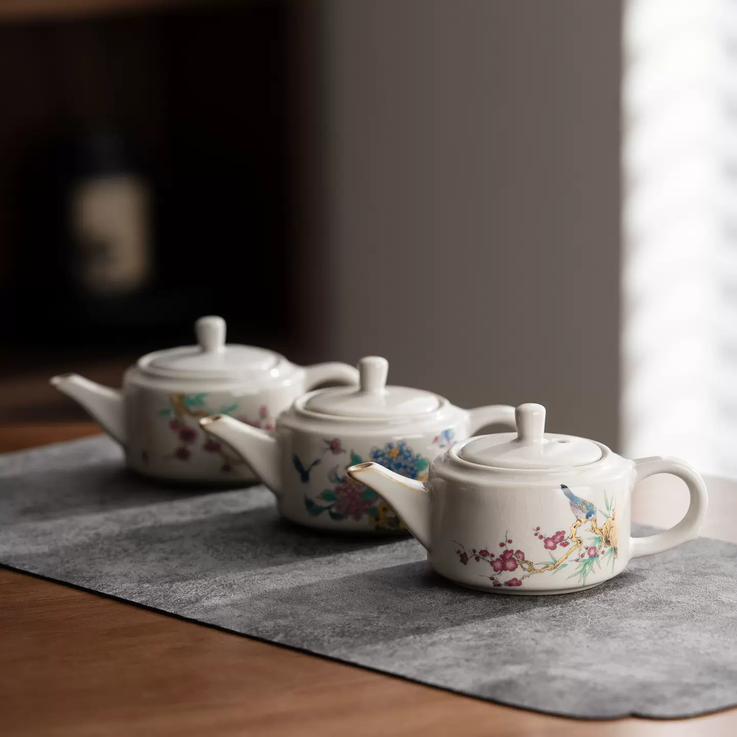陶瓷中式功夫茶具家用泡茶壶单个茶壶泡茶器简约便携单壶