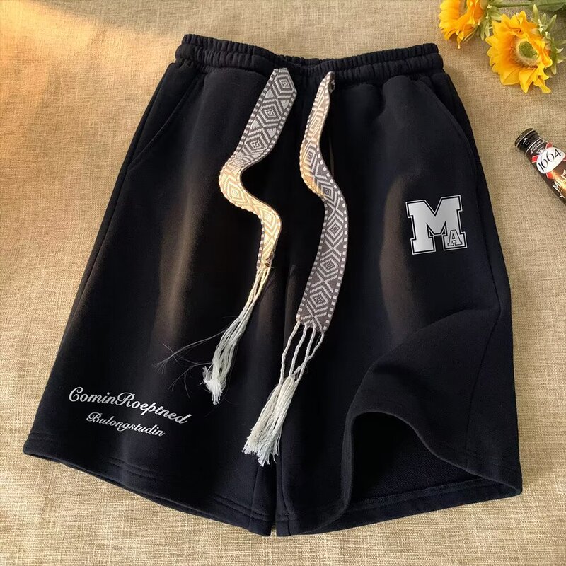 2024 hot selling popular shorts men's summer thin American high street trendy shorts loose sports casual middle pants