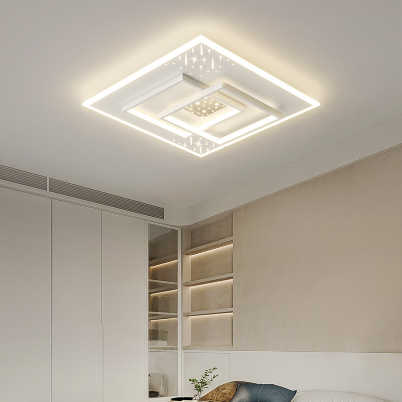 Lámpara de techo sencilla para sala de estar, estilo de alta gama para el vestíbulo, nuevos accesorios de iluminación modernos para dormitorio 2025, juego completo para toda la casa.