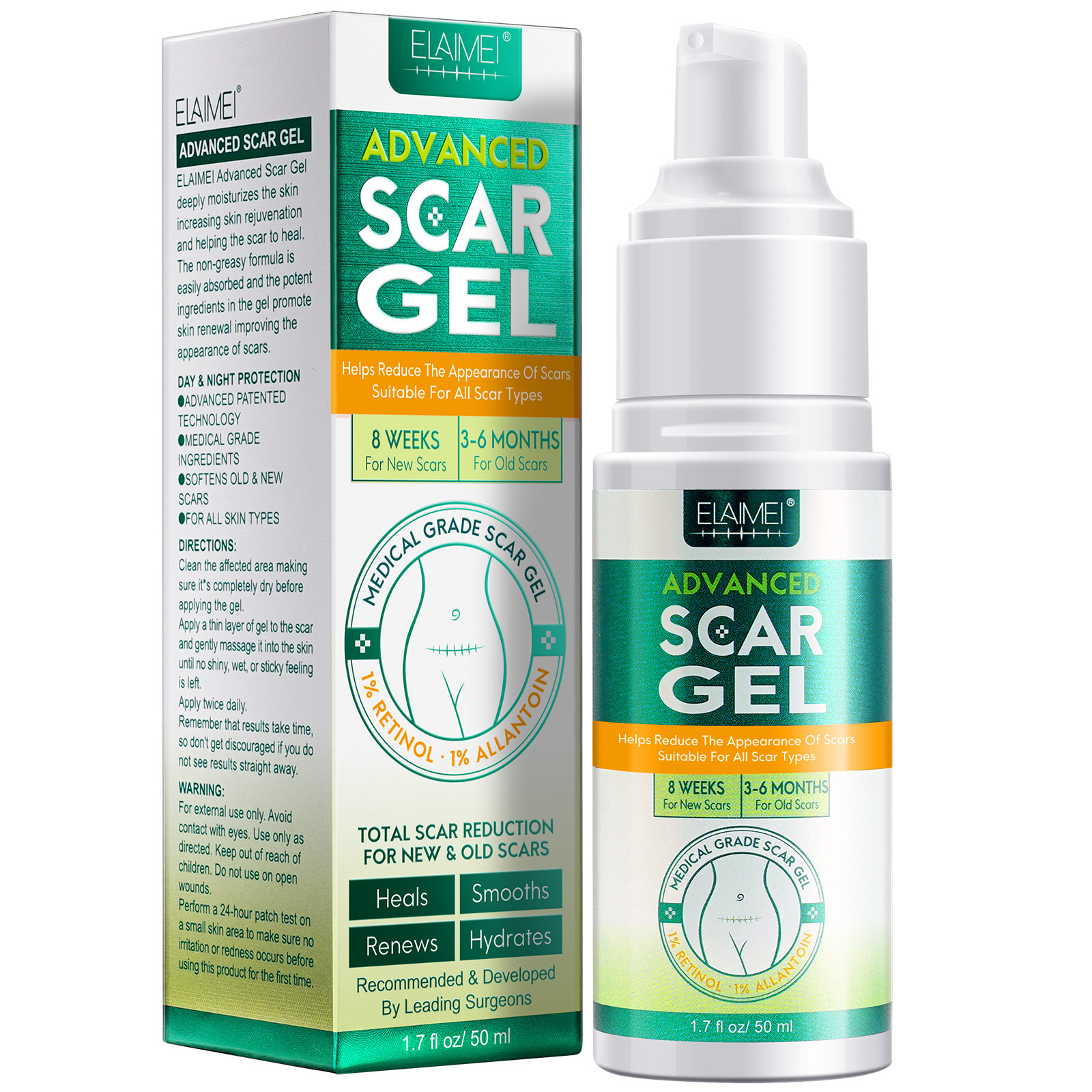 ELAIMEI Scar Gel ADVANCED SCAR GEL Smoothing Skin Care Essence