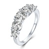 Wedding ring, 2023 collection, silver 925 sample, European style, simple and elegant design