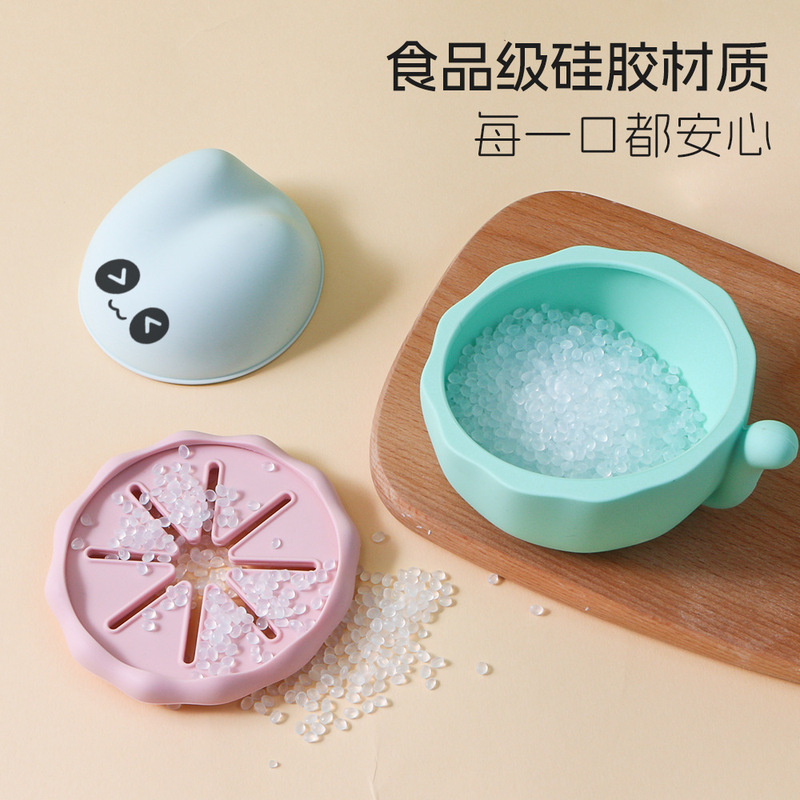 跨境热卖新款宝宝防漏零食碗儿童防泼洒辅食碗婴儿食品级硅胶餐具|undefined