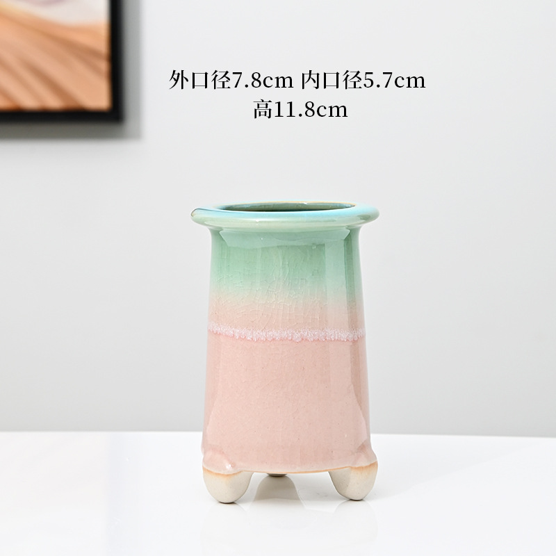 Macetas carnosas agrietadas en hielo, cerámica doméstica, arcilla transpirable, cerámica gruesa, control de raíces, pilas viejas, lavabo especial, liquidación, venta al por mayor