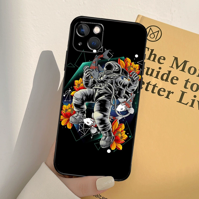 Подходящий чехол для телефона Apple Space Spaceman Art чехол iPhone 13 12 mini 11 Pro