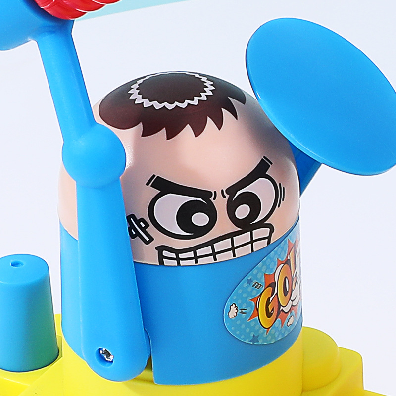 Rojo y azul ataque y defensa doble lucha de máquina juego de lucha entre padres e hijos juguete TikTok lucha cabeza niños pequeños villano lucha