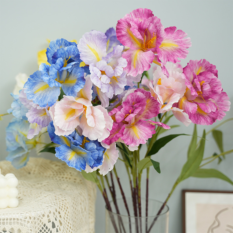 3 Alice Iris Dream Flower Wedding Monet Color Simulation Flower Oil Painting Style Iris Cross-Border Hot Sale 3 Alice Iris Dream Flower Wedding Monet Color Simulation Flower Oil Painting Style Iris Cross-Border Hot Sale