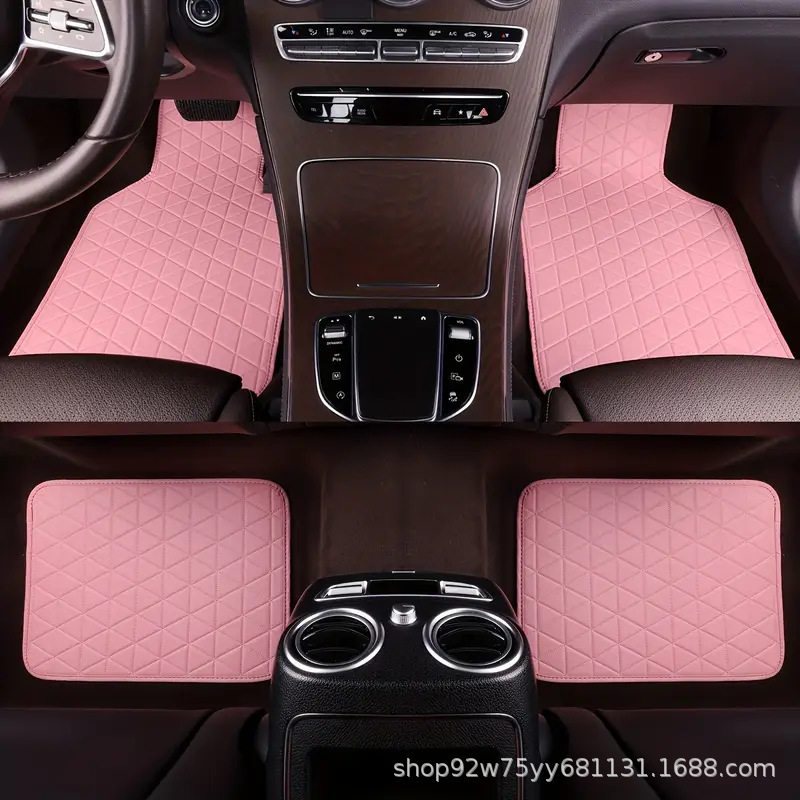 Amazon universal car floor mats, foreign trade car mats, all-season right-hand drive car leather floor mats