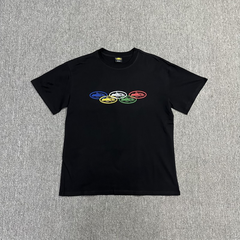 Comercio exterior al por mayor Alcatraz Basic Series C0rteiz Phantom Letter Logo Camiseta impresa Traje de pareja