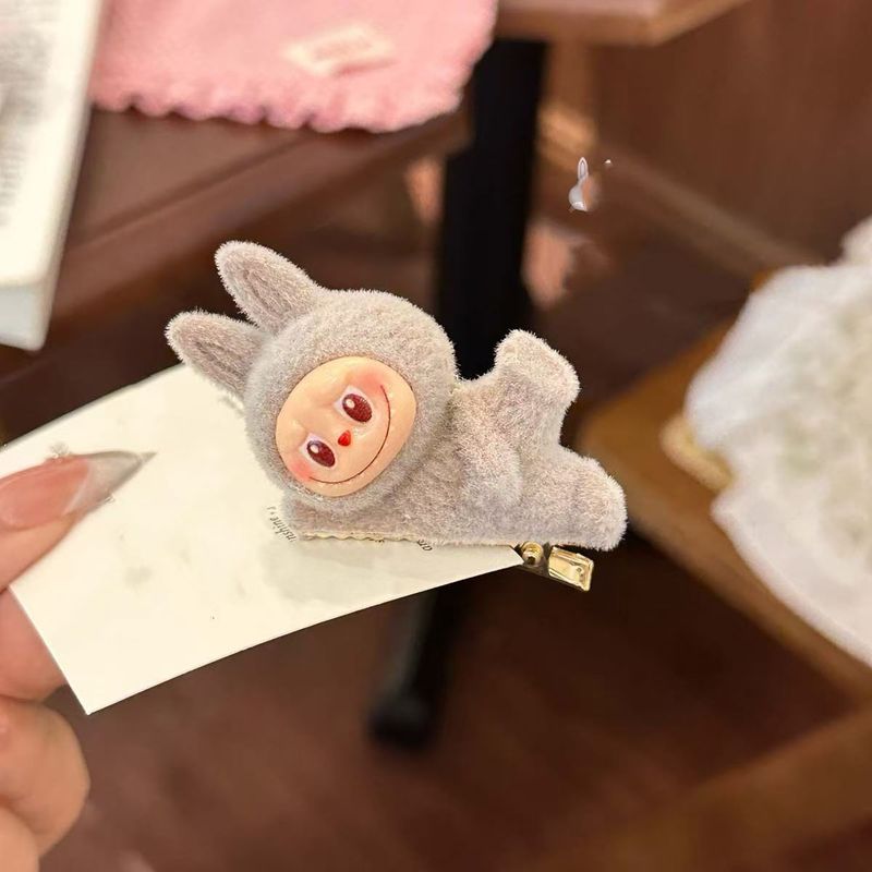 送料無料ラブブー人形ドーパミンヘアピンかわいいガーリーハートサイド前髪クリップカモノハシクリップ漫画ヘアアクセサリー|undefined
