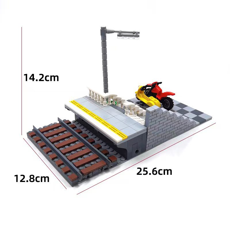 Yutong juguete ciudad tren bloques de construcción pista de tren suave/bifked track/cross track/rail recto/carril curvo