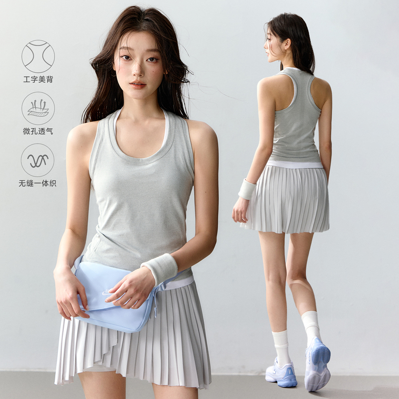 Women's sports tank top with racer back design, slim fit, quick-dry, sweat-absorbent, suitable for gym training, running, and yoga, sleeveless top Women's sports tank top with racer back design, slim fit, quick-dry, sweat-absorbent, suitable for gym training, running, and yoga, sleeveless top