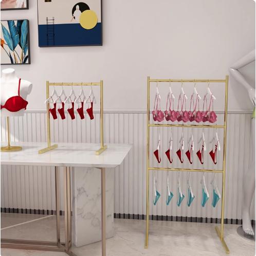 Underwear Store Display Rack for Men's and Women's Shorts, Island Rack for Bras and Panties, Side Hanging Mall Stall Display Rack, Floor-Standing