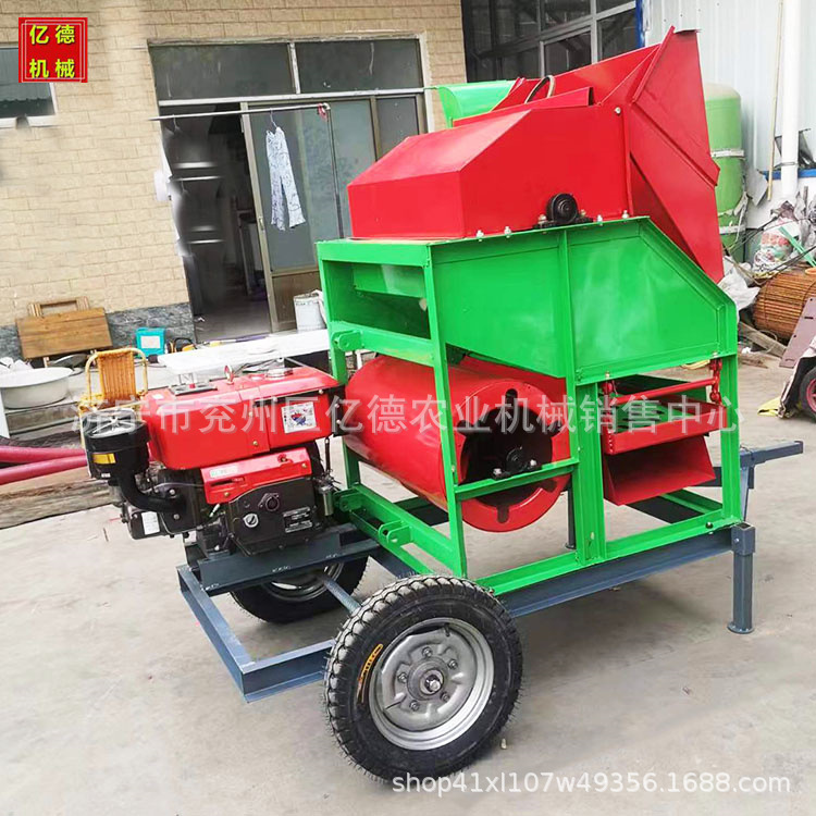 农用小型花生摘果机家用干花生摘果机花生脱秧机脱花生机打秧机