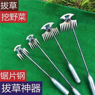 New Weeding Tool for Digging Wild Vegetables, Small Hoe for Pulling Weeds, Double-Headed Hoe for Pulling Weeds, Hand-Held Small Hoe