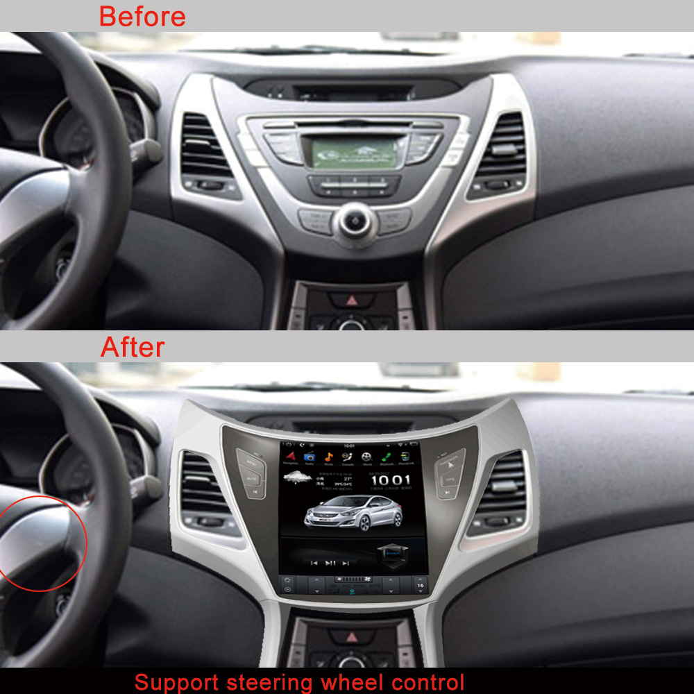 Android Car Navigation GPS Radio Player for Hyundai Elantra 2011