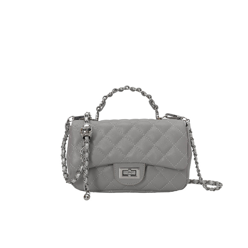 Moda de cadena de diamante bolso de mano para mujeres 2026 nuevo estilo transfronterizo de alta humedad de moda lujosa bolsa de mochila