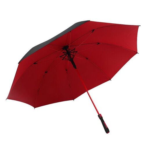 Waterproof cover golf umbrella double three person men's large wind-resistant umbrella vinyl long handle umbrella business gift umbrella wholesale