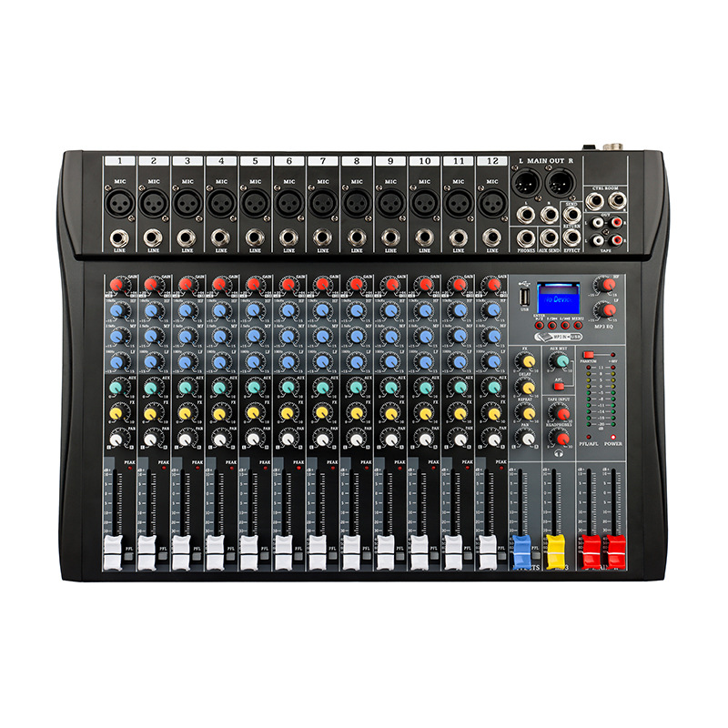 WEISRE 전문 믹서 CT 시리즈 8 방향 12 방향 블루투스 USB 리버레이션 단계 성능 홈 믹서