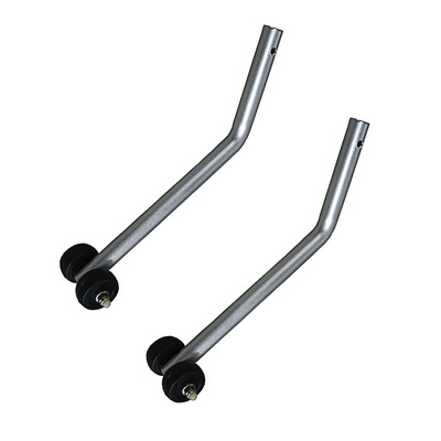 防倒轮 电动轮椅支撑轮铝合金支架固定管实心防倾轮 防倒小脚轮|ms