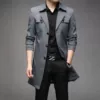 Thin suit, trench coat