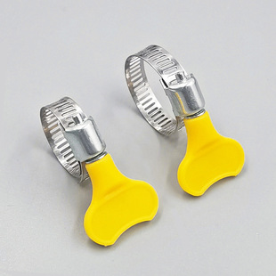 Plastic Handle Hose Clamp Hand-Tightened Quick-Install Clamp Pipe Clamp Water Pipe Tightening Ring Gas Pipe Fixing Clip Buckle