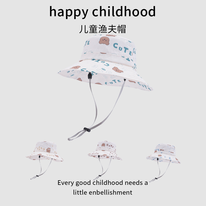 Sombrero de pescador para niños protector solar niño grande Baodeng montaña verano desierto playa al aire libre otoño primavera otoño