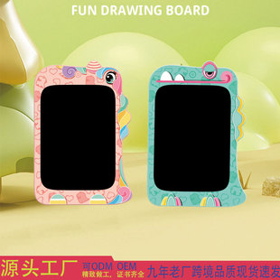 Cross-border writing children's drawing flat toy cartoon LCD new handwriting drawing board small blackboard baby graffiti