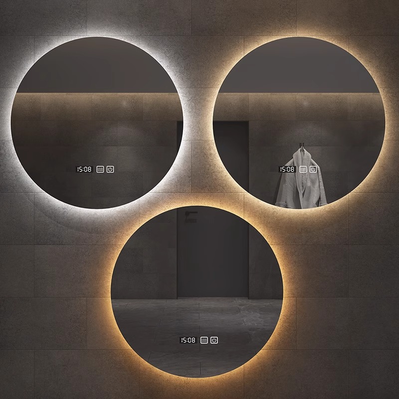 Modelo A + Dual Touch - Luz tricromática - Anti-Neblina - Temperatura de tiempo (No atenuamiento polar)