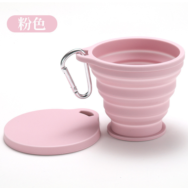 硅胶可折叠杯食品级耐热户外露营刷牙杯压缩漱口杯子户外便携|undefined