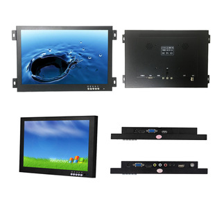 12-inch LCD Monitor 16:9 Widescreen Display Industrial Grade Metal Iron Case Open Inner Embedded Display