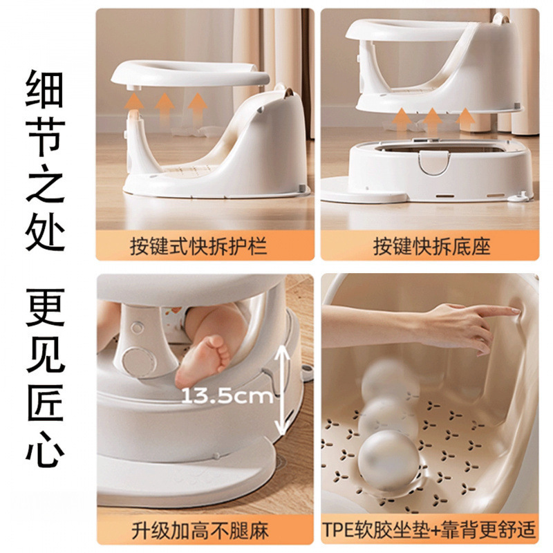 Asiento de comedor para niños taburetes multifuncionales taburetes de comedor para bebés silla respaldada contra caídas taburetes de comedor para bebés portátiles