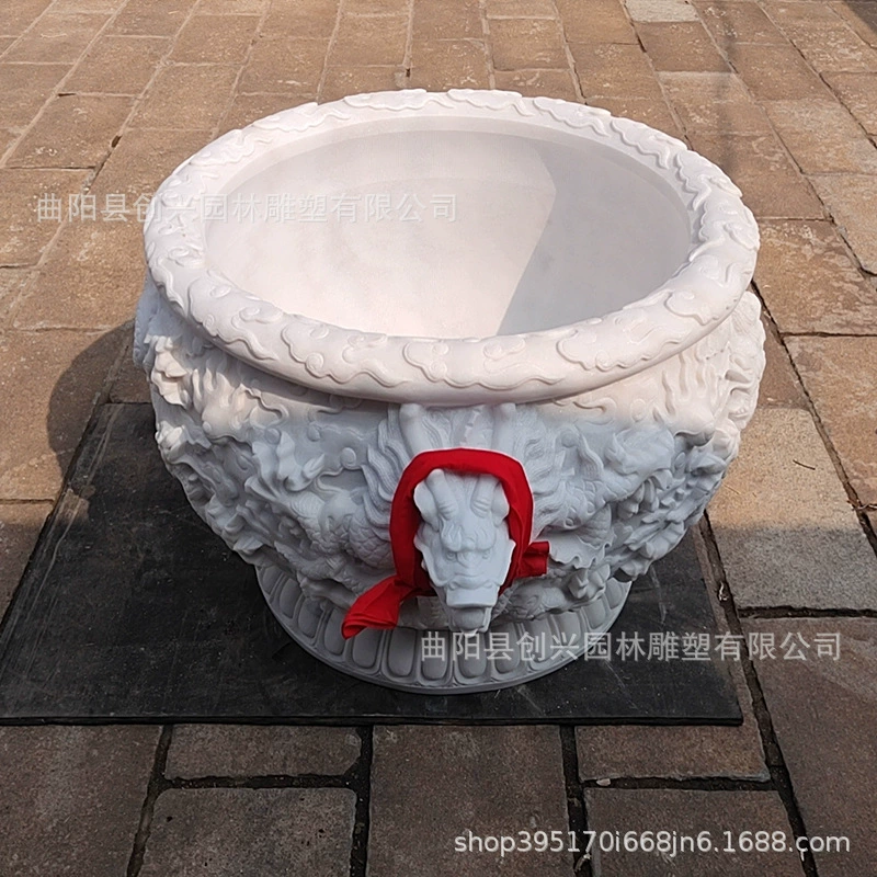 Каменный нефритовый аквариум Hanbai дракон аквариум цветочный горшок новый китайский дворик дракон горшок открытый водоем