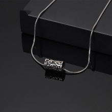 项链男祥云吊坠钛钢不掉色转运珠蛇骨链简约百搭配饰女高级感饰品