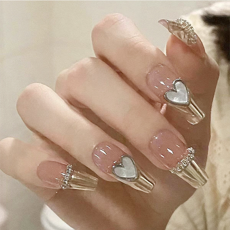 Internet Celebrity Hot-Selling New Detachable Nails Wearable Nails Finished Nail Pieces Nail Stickers Nail Accessories