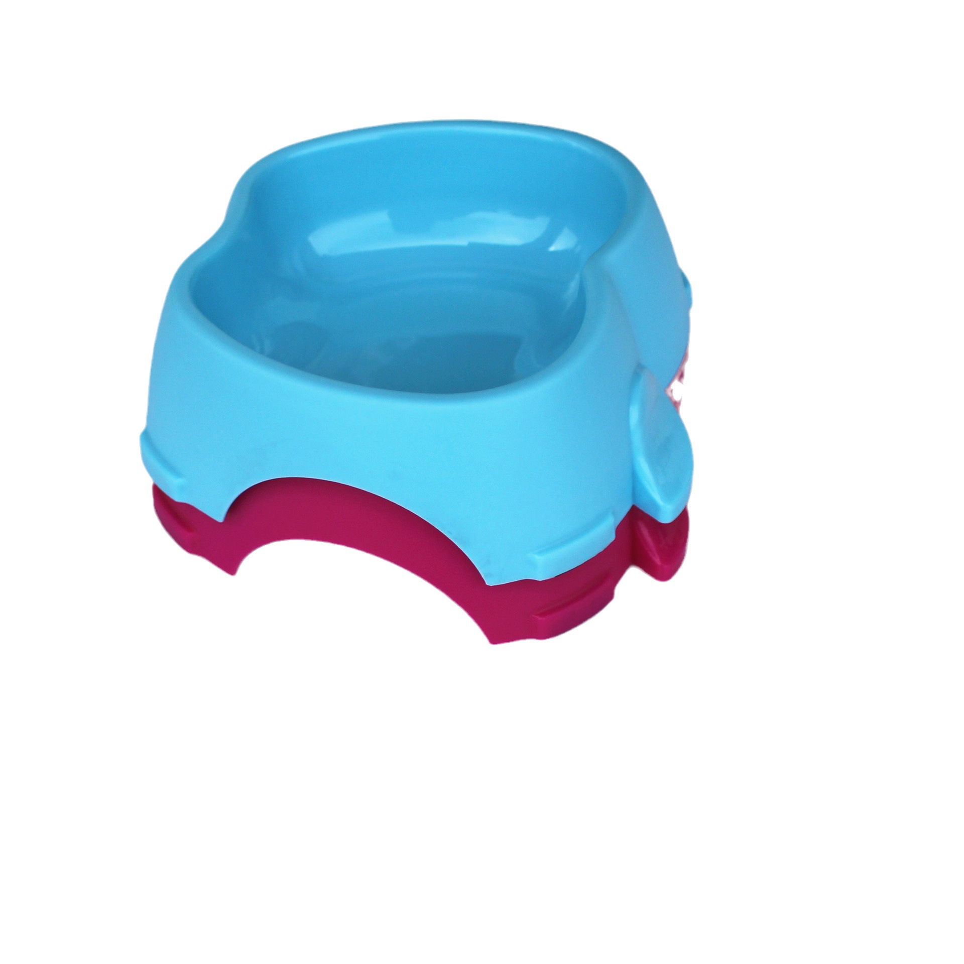 Nuevo tazón para mascotas de plástico de Apple tazón para perros engrosado antideslizante multi-color tazón para mascotas tazón de fuente de comida para perros