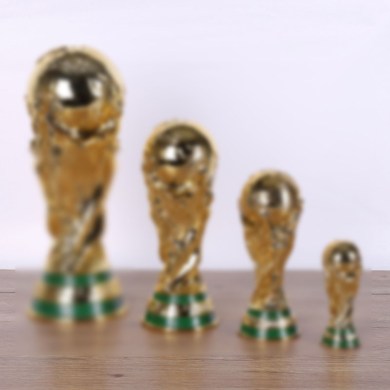 Modelo de la Copa del Mundo de Qatar Trofeo de premios de la Copa Hércules Trofeo de fútbol Artesanía de resina transfronteriza