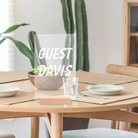 跨境现货亚马逊实木台历亚克力明信片底座便签桌面摆件展示牌支架