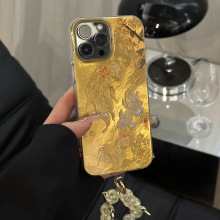 桂花金箔锦鲤适用苹果pro漩涡IMD手机壳iphone防摔手机oppo华为小